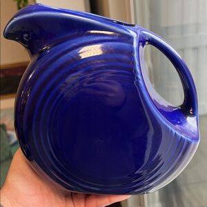 Fiesta Fiestaware Cobalt Blue Large Disc Pitcher